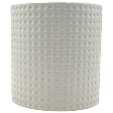 MCarr 6"x6"x6" Gloss Ceramic Pot White — photo 1 of 2