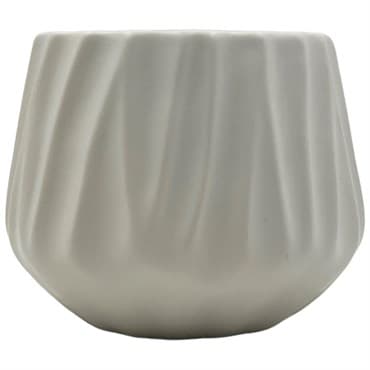 MCarr 5.51"x5.51"x4.33" Ceramic Pot Matte White — photo 1 of 2