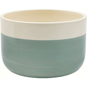 Mcarr 5"x5"x3" Ceramic Bowl Pot Glossy Glaze White and Green — photo 1 of 2