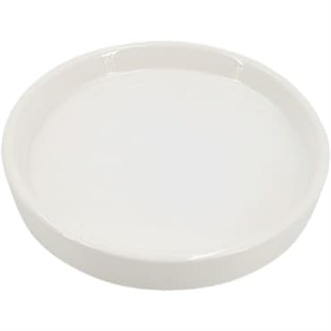 Mcarr 4.9"x4.9"x.79" Ceramic Saucer Glossy Glaze White — photo 1 of 2