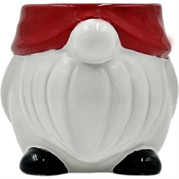 Mcarr 4.6"x4.7"x4" Ceramic Pot Glossy Glaze Santa Figure — photo 1 of 2