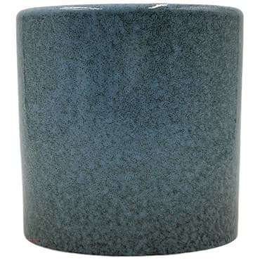 MCarr 5"x5"x5" Stoneware Pot with Reactive Finish Light Blue — photo 1 of 2