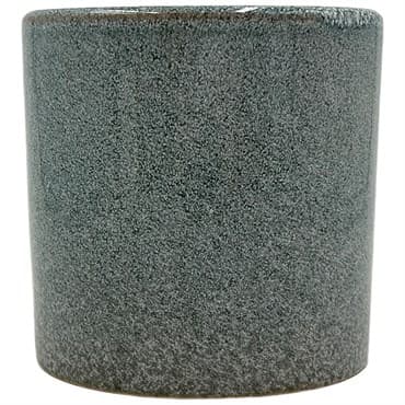 MCarr 5"x5"x5" Stoneware Pot with Reactive Finish Speckled Blue — photo 1 of 2