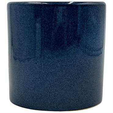 MCarr 5"x5"x5" Stoneware Pot with Reactive Finish Dark Blue — photo 1 of 2
