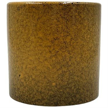 MCarr 5"x5"x5" Stoneware Pot with Reactive Finish Yellow — photo 1 of 2