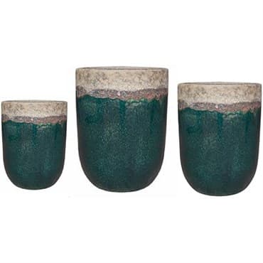 MCarr 12PC Tall Round Plt Volcanic Fall Green — photo 1 of 2