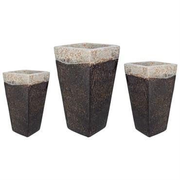 MCarr 15pc Tall Smooth Planter Pallet Volcanic Falling Brown — photo 1 of 2
