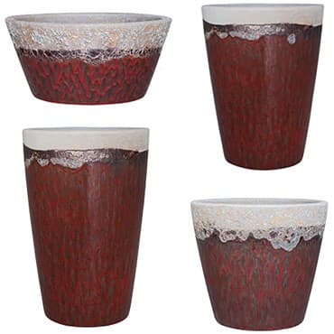 MCarr 28pc Volcanic Mixed Planter Pallet Assortment Red Wine — photo 1 of 2