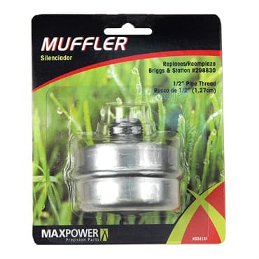 Maxpower Round Replacement Muffler for Briggs & Stratton Replaces Briggs & Stratton OEM #"s 394569 and 298830 — photo 1 of 2
