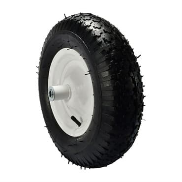 Maxpower 400 x 400 x 8 Wheelbarrow Wheel Assembly with a 6" Center Hub and Knobby Tread — photo 1 of 2