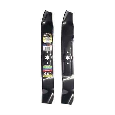 Maxpower 2 Blade Set 42" Mowers Cub MTD Troy Bilt Crraftsman Replaces OEM#'s 742-0616 & 942-0616 — photo 1 of 2
