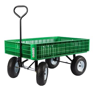 Millside 30x46" Plastic Mesh Wagon w/ 5x13 Tire — photo 1 of 2