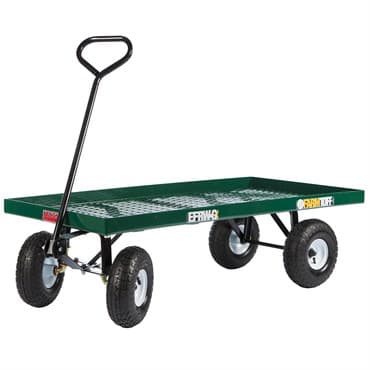 Millside 24x48" Metal Deck Wagon w/ Flat Free Tires — photo 1 of 2