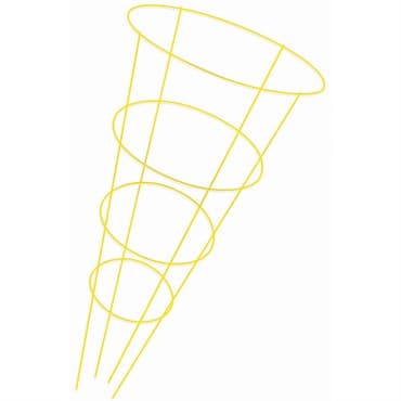 Midwest Wire Works 54" Extra Heavy Duty Cage Yellow 4 Ring 4 Leg — photo 1 of 2
