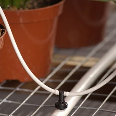 NET 48" 2-Way Flat MOD Manifold Assembly Angle Arrow Dripper w/ Super Flex UV White PE Tubing 25/Bag — photo 1 of 2