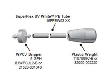 Netafim 36IN PRE ASSM PC DRIPPER 01PWAJLC2W-36 25/BG — photo 1 of 2