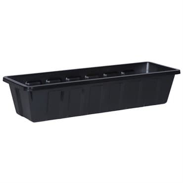 Novelty 24" Polypro Flower Box Planter Black — photo 1 of 2