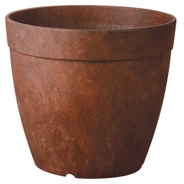 StoneArt 10" Round Dolce Planter Rust — photo 1 of 2