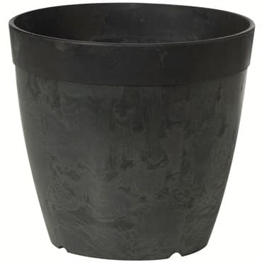StoneArt 10" Round Dolce Planter Black — photo 1 of 2