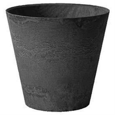 StoneArt 8" Round Napa Planter Black — photo 1 of 2