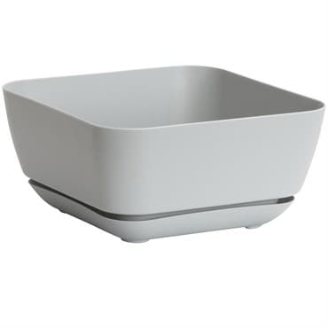Majestic Gdn Planter Grey 12"x12" Square Matte — photo 1 of 2