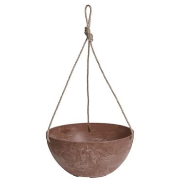 ArtStone 12" Napa Hanging Bowl with Rope Rust — photo 1 of 2