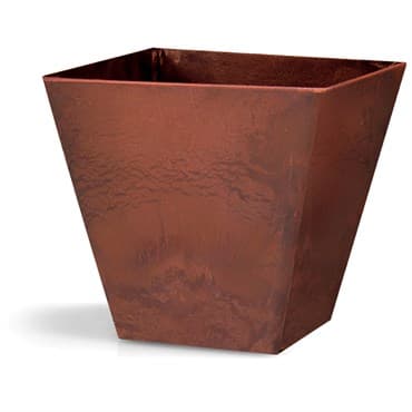 StoneArt Ella 6" Square Planter Rust — photo 1 of 2