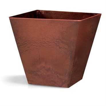 StoneArt Ella 8" Square Planter Rust — photo 1 of 2