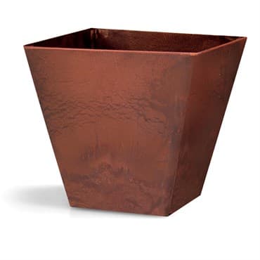 StoneArt Ella 10" Square Planter Rust — photo 1 of 2