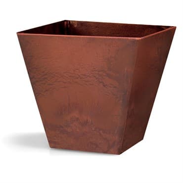 StoneArt Ella 12" Square Planter Rust — photo 1 of 2