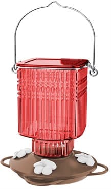 Natures Way 22oz Crimson Carnation Antique Glass Hummingbird Feeder — photo 1 of 2