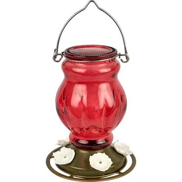 Natures Way 25oz Antique Glass Hummingbird Feeder Ruby Visions — photo 1 of 2
