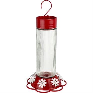 Natures Way 28oz Hummingbird Feeder Ribbed Rose Glass — photo 1 of 2