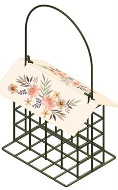 Natures Way Metal Suet Cage Bird Feeder 1 Cake Decorative — photo 1 of 2