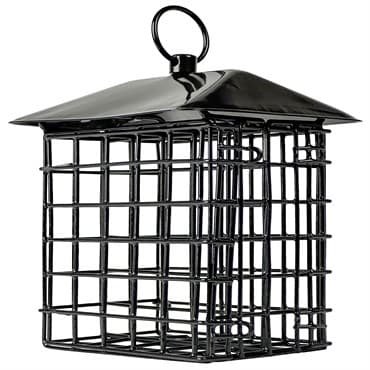 Natures Way Metal Suet Cage Bird Feeder w/ Roof 2 Cake Black — photo 1 of 2