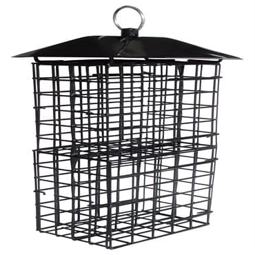 Natures Way Metal Suet Cage Bird Feeder w/ Roof 4 Cake Black — photo 1 of 2