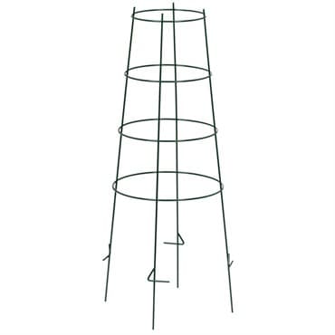 Oregon Wire Sturdy Plant Cage - 44" 4 Legs With Foot Pegs, 4 Rings, 2.5 Ga Galvanized Wire — photo 1 of 2