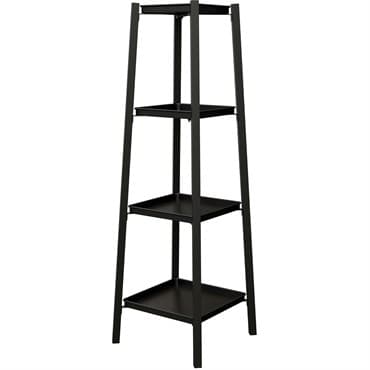 Panacea Folding 4 Tier Tower Plant Stand with Metal Trays Matte Black — photo 1 of 2