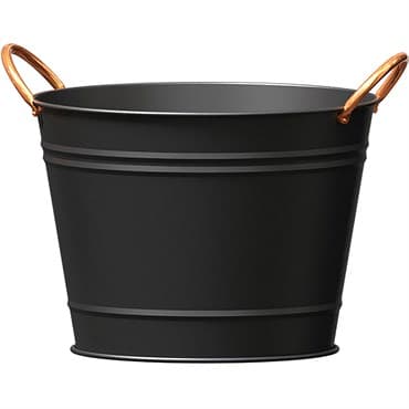 Panacea 10" Washtub Matte Black with Copper Handles — photo 1 of 2