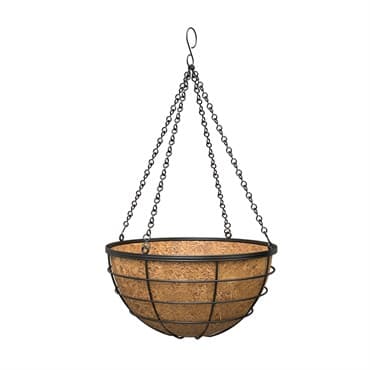 Panacea 14" Modern Farmhouse Hanging Basket Black — photo 1 of 2