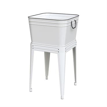 Panacea Milkhouse Beverage Tub & Planter With Stand White — photo 1 of 2