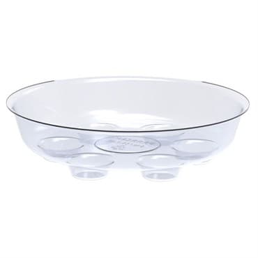 Panacea 6" diam Clear Heavy Duty Saucer — photo 1 of 2