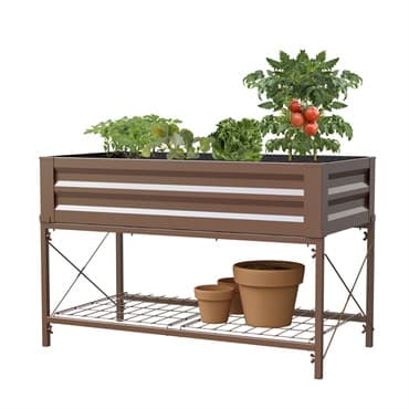Panacea 32" Raised Planter With Liner Brown — photo 1 of 2