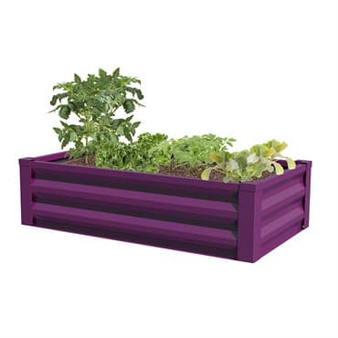Panacea 47x26x12H Raised Ground Planter Eggplant — photo 1 of 2
