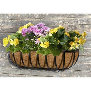 Panacea 36" English Trough Planter Basket W/ Coco Liner — photo 1 of 2