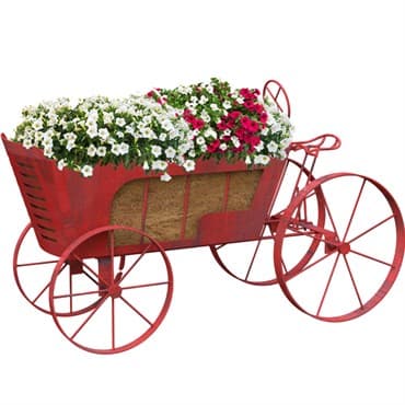 Panacea Vintage Tractor Planter with Moving Wheels and Sewn in Poly Coco Liner — photo 1 of 2