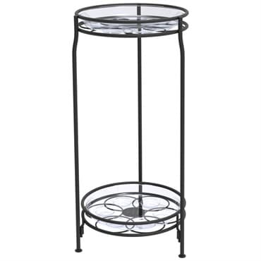 Panacea 25.5" 2 Tier Plant Stand with Heavy Duty Saucer — photo 1 of 2