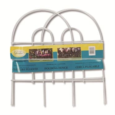 Panacea 18"x8' White Arch Folding Fence — photo 1 of 2