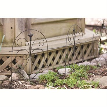 Panacea 18"x8' Romantic Folding Fence Black — photo 1 of 2