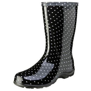 Sloggers Womens Boot Black White Polka Dot Size 8 — photo 1 of 2